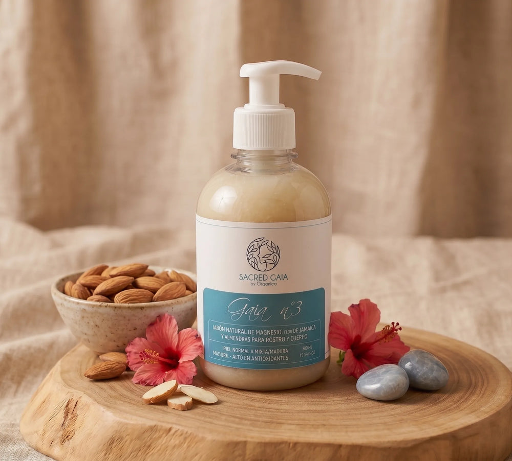 Jabón Gaia 3 de Magnesio · Hibiscus y Almendras
