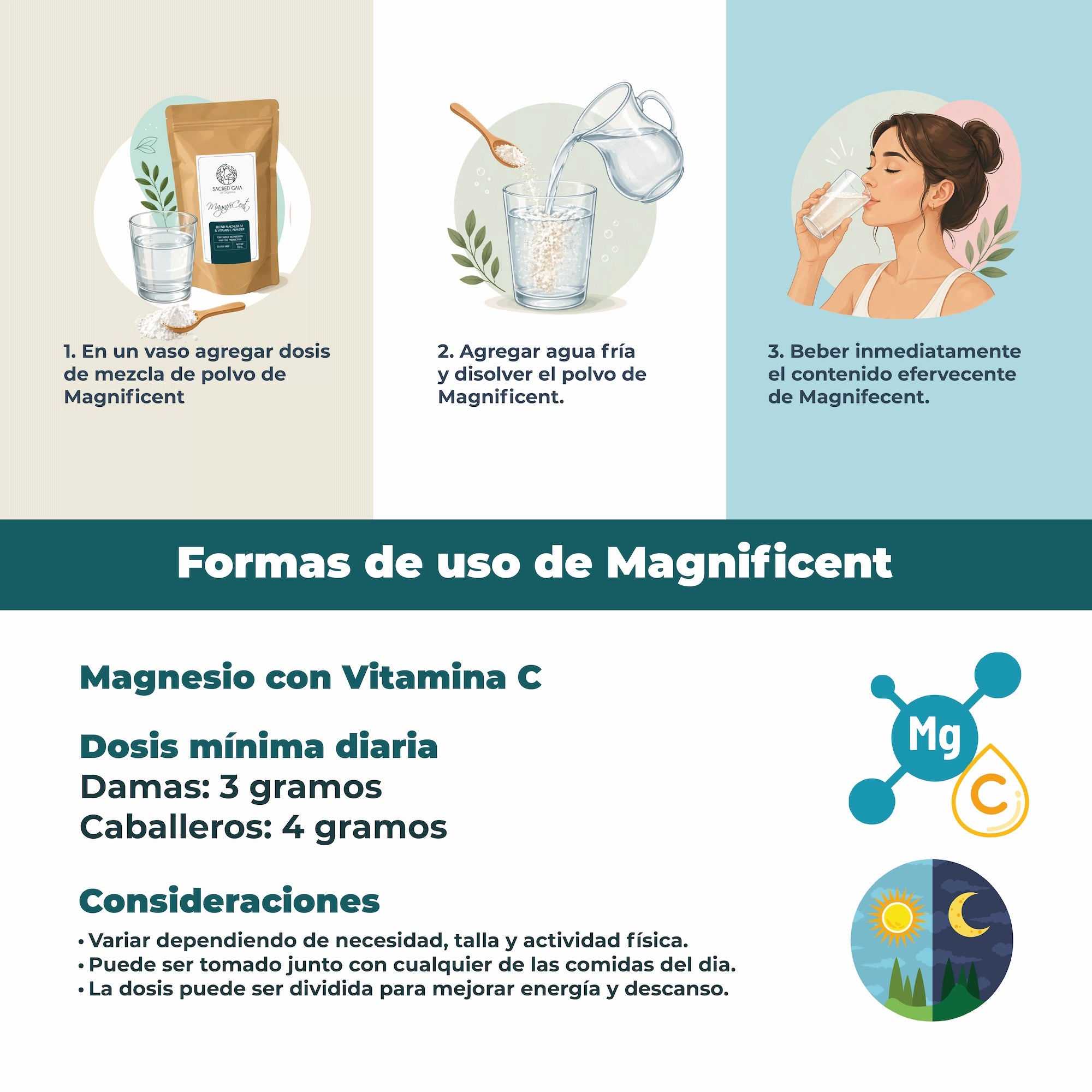 Magnificent · Magnesio y Vitamina C